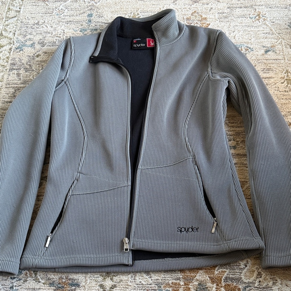 Spyder Women's Textured Gray Ski Jacket